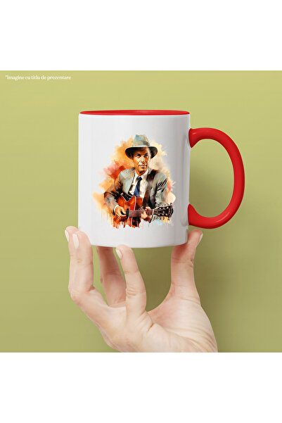 StoryGift Romania Mug With Frank Sinatra, Famous Singer, Artist, Music, Multicolor 330 ml, Wax, With ,STG
