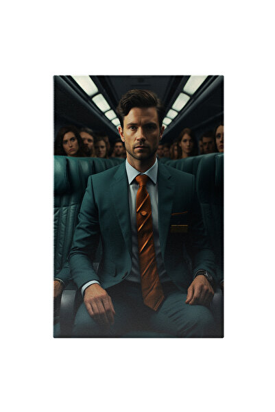 StoryGift Romania Tablou Canvas: Portret Om De Afaceri Inainte De Zbor Cu Avi...