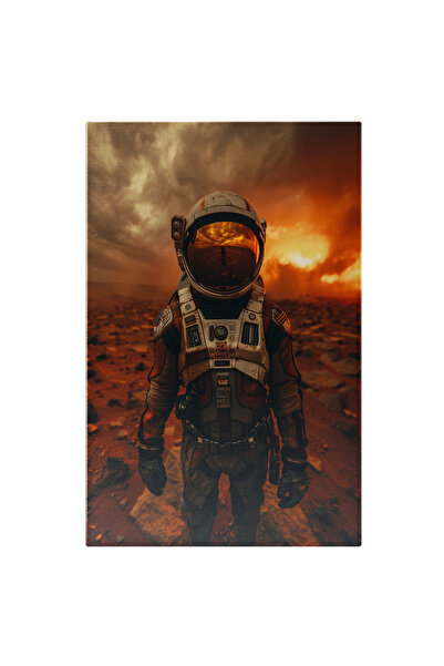 StoryGift Romania Tablou Canvas: Astronautul Neînfricat Călcând Prin Locuri N...