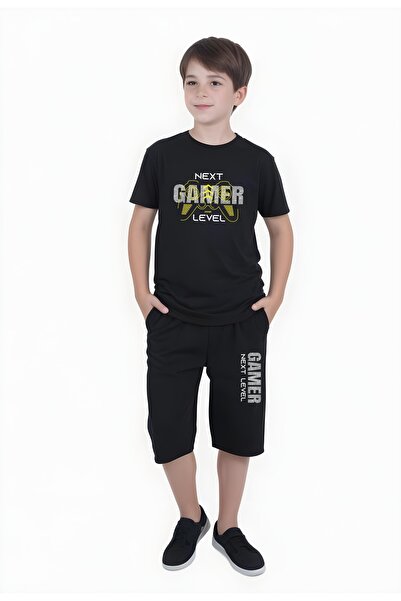 FYK KİDS Літній комбінезон для хлопчиків з геймерським принтом