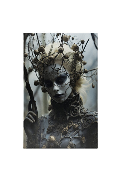 StoryGift Romania Tablou Canvas: Fotografie Cu O Femeie Cu Fata Vopsita Intr-...