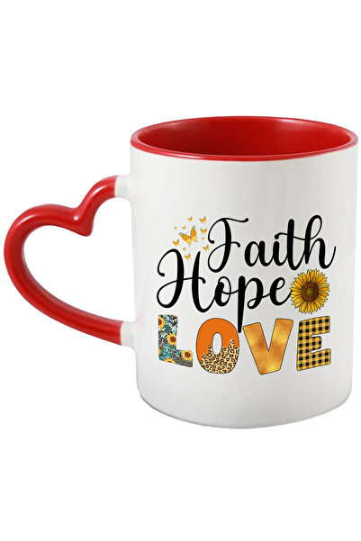 StoryGift Romania Cana Cu Mesajul "faith, Hope, Love", Ilustratie, Motivation...