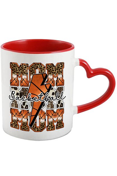 StoryGift Romania Lightning mug with the message "Basketball", basketball, illustration, sport, passion, efo, With ,STG.