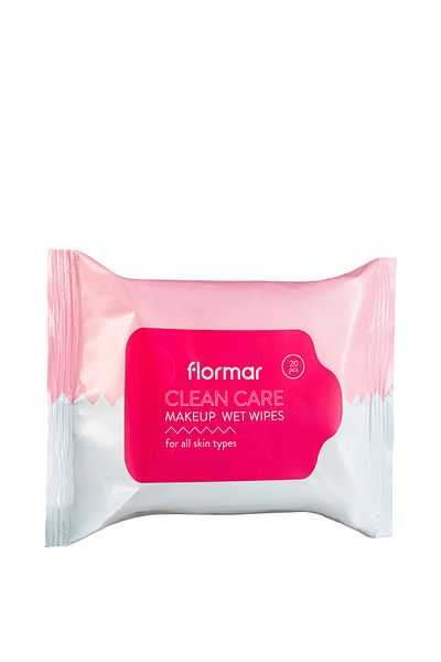 Flormar Clean Care Makeup Wet Wipes All Skin Types