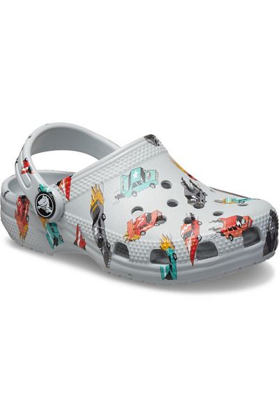 Crocs شبشب كلاسيكي لسباق السيارات جرافيك Cg T للأطفال