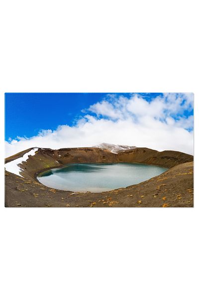 StoryGift Romania Tablou Canvas 70 X 50cm Lac Intr-o Calda Volcanica, Krafla, Islanda, Vulcanic, Cald,stg