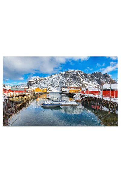 StoryGift Romania Tablou Canvas Priveliste Minunata De Dimineata Pe Marea Nor...