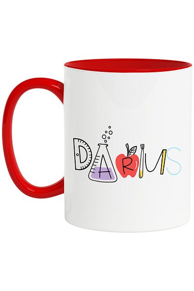 StoryGift Romania Mug With The Name Darius, And Funny Message, Curious, Sociable, Galagio, 330ml, Ceram, With,STG