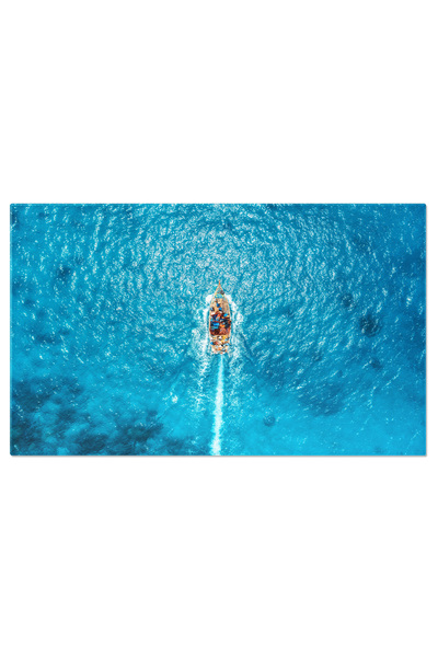 StoryGift Romania Tablou Canvas 140 X 90cm Barca In Ocean, Calatorii, Aventur...