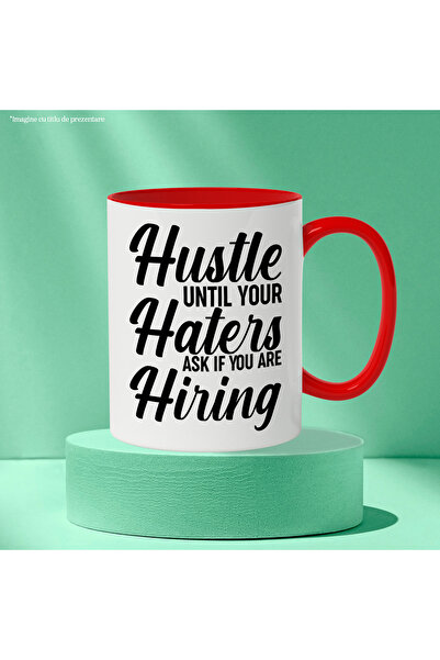 StoryGift Romania Mug with a message that urges you to work until your enemies ask you yes, With ,STG