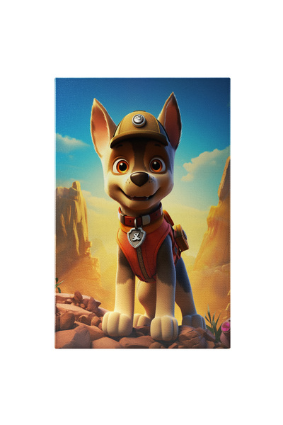 StoryGift Romania Tablou Canvas: Cățel Personaj Băiat Patrula Secretă Cu Cost...