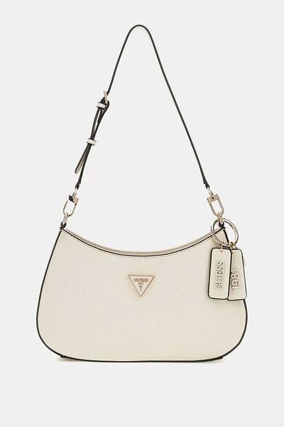Guess Noelle Top Zip Shoulder Bag Women's Ecru Shoulder Bag Hwzg7879180-Bon