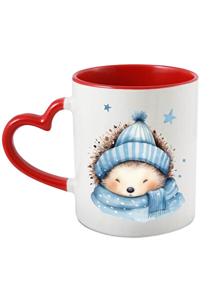 StoryGift Romania Cana Cu Un Arici Care Doarme | Ilustratie | Caciula | Fular...