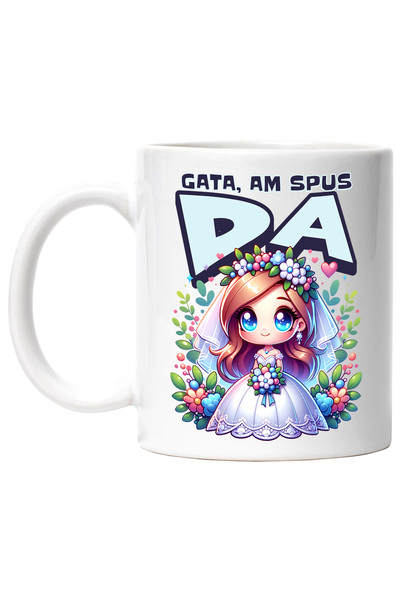 StoryGift Romania Cana Mireasa Fericita, Casatorie Text Gata, Am Spus Da, 330...