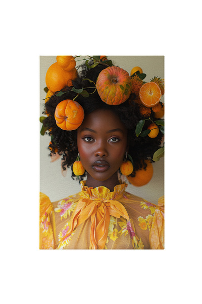 StoryGift Romania Tablou Canvas Poamele Din Părul Femeii Arapcă Nuanțe Calde ...