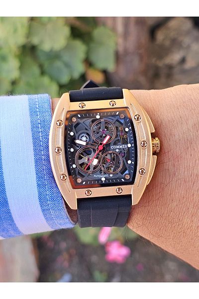 COMMES 0521-Roseblck Automatic Men's Watch