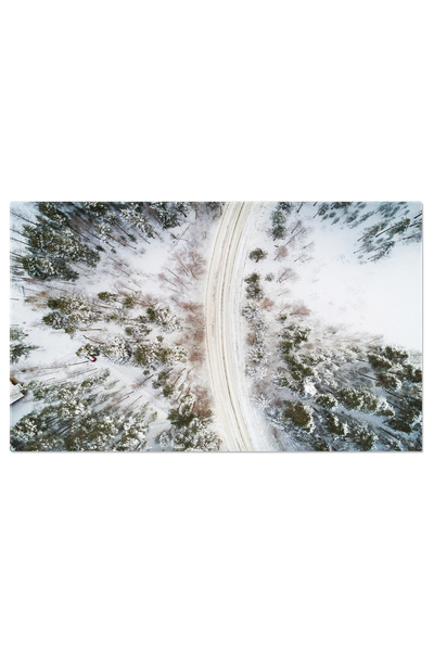 StoryGift Romania Tablou Canvas: Drumuri Inzapezite, Peisaj Montan Hibernal, ...