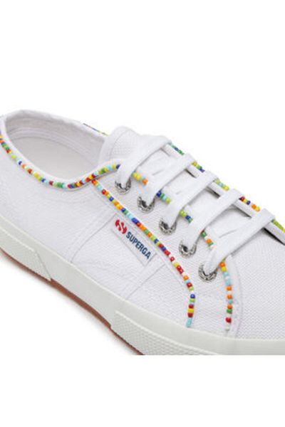 Superga Teniși de damă Superga 2750 MULTICOLOR BEADS albi