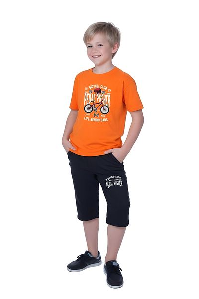 FYK KİDS Boy's Summer Cycling Printed Bottom-Top Suit