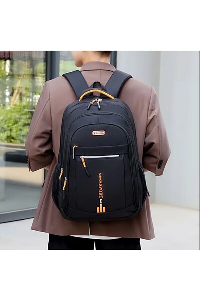 esdekor Mavi Erkekler için Büyük Kapasiteli Seyahat Sırt Çantası Dayanıklı