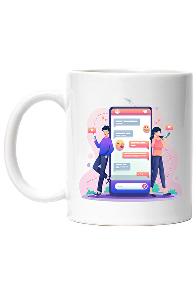 StoryGift Romania Cana Cu Telefon, Mesaj, Intalniri, Dragoste, Cuplu, Multico...