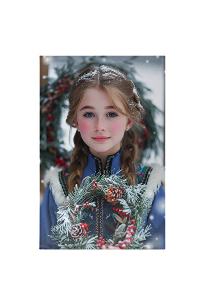 StoryGift Romania Tablou Canvas: Pretty Girl Fetita Rosie-n Obraji Cu Ochii A...