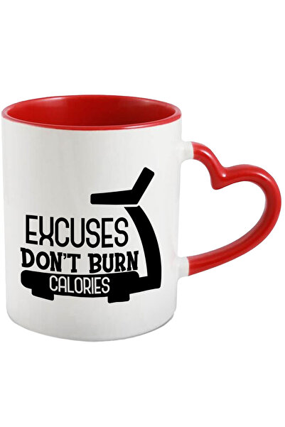 StoryGift Romania Cana cu textul "Scuzele nu ard caloriile" - banda de alerga...