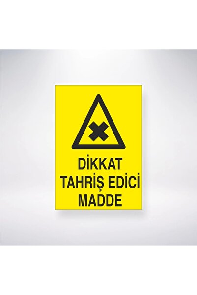 Reysa Tasarım ملصق تحذير مادة مهيجة 20×28 سم