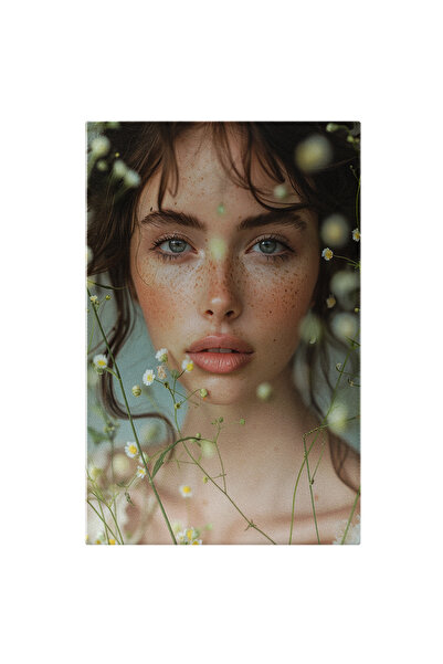 StoryGift Romania Tablou Canvas: Atracție Inocentă Printre Flori Delicate Pis...