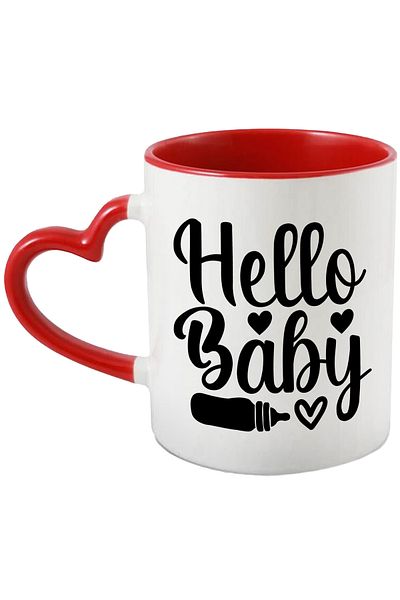 StoryGift Romania Heart-shaped cup for babies loved by parents - bottle with Heart Handle Ro, Cu, STG.