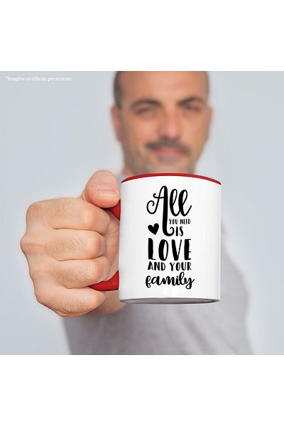 StoryGift Romania Mug for those who only need love and their families - peace with Mane, With, STG