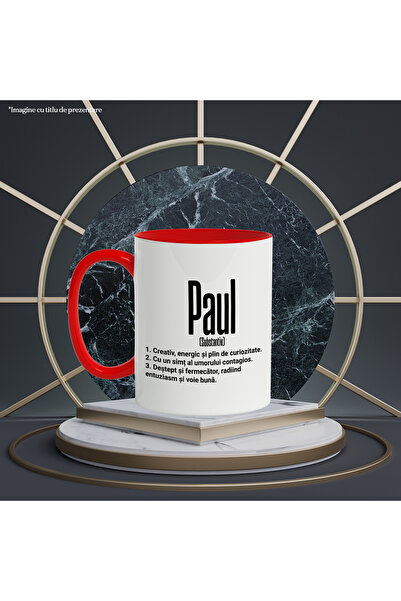 StoryGift Romania Mug With The Name Paul, With Motivational Message, Creative, Energetic, Curious, Smart, F, With ,STG.