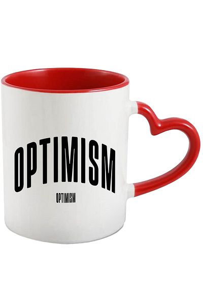 StoryGift Romania Mug The Word Optimism, Motivational, Self Help, Self Understanding, Appreciation, , With ,STG .