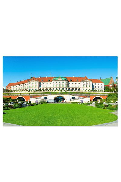 StoryGift Romania Tablou Canvas Castelul Regal Din Varsovia Palat, Polonia, Gradina, Arhitectura, Baroc 3810