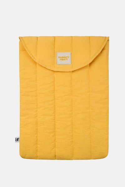 WWF Market Калъф за лаптоп Planet First Puffer - жълт