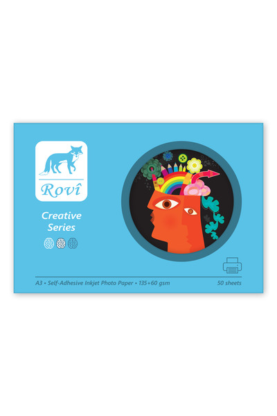 ROVİ Rovi Creative Yapışkanlı Fotoğraf Kağıdı 200gsm 50yp A3