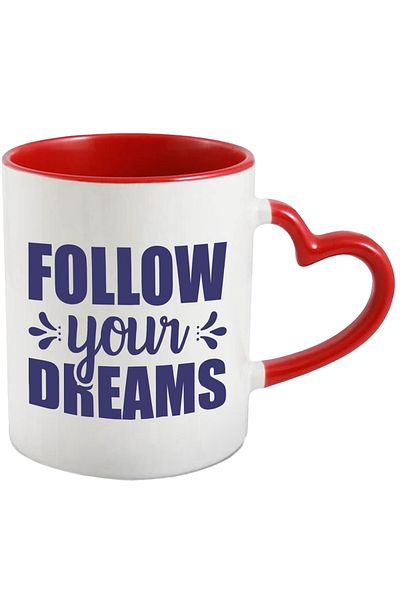 StoryGift Romania Mug with a message that urges you to follow your dreams no matter what with Man, Cu, STG.