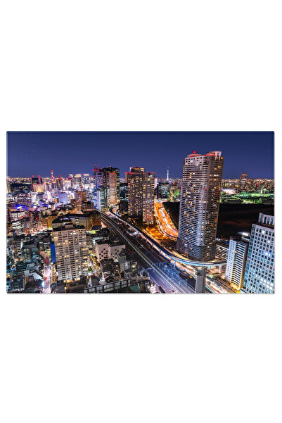 StoryGift Romania Tablou Canvas - Peisaj Urban La Apus In Tokyo, Japonia - Ar...