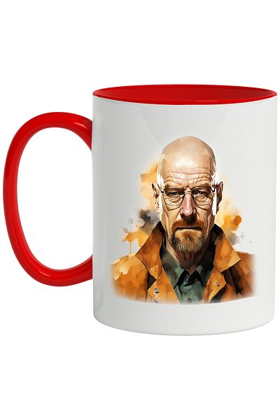 StoryGift Romania Mug With Walter White, Breaking Bad, Glasses, Character, Multicolor 330 ml, Ceram, With ,STG.