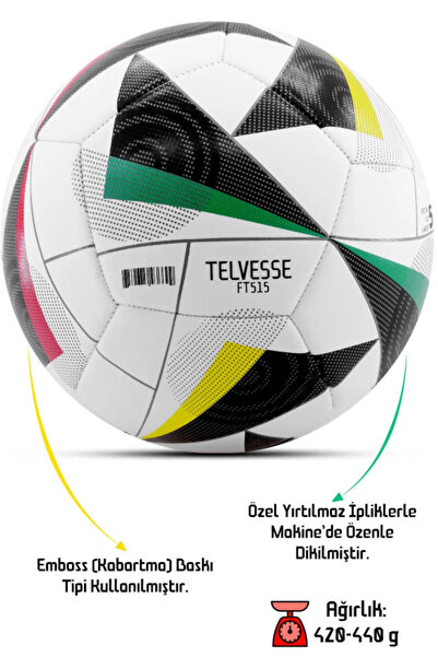 ByKurt Futbol Topu Dayanıklı TPU Halı Saha Sert Zemin Uyumlu Dikişli FT515 Po...