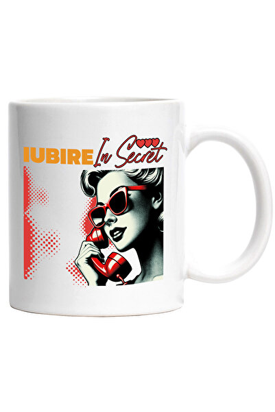 StoryGift Romania Cana Fata Retro Ochelari Rosii Iubire In Secret Amant, 330m...