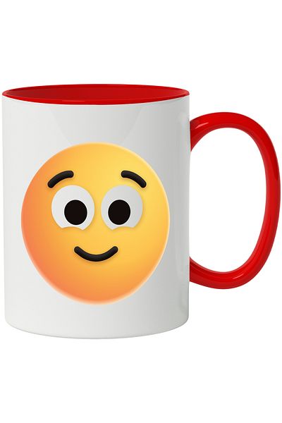 StoryGift Romania Mug With Emoticon, Emoji, Smile, Happiness, Multicolor 330 ml, Ceramic with Handle, With,STG.