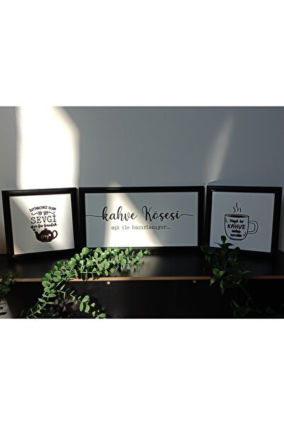 Wooden Factory Kitchen, Tea, Coffee Corner, Plastic Frame Table Set