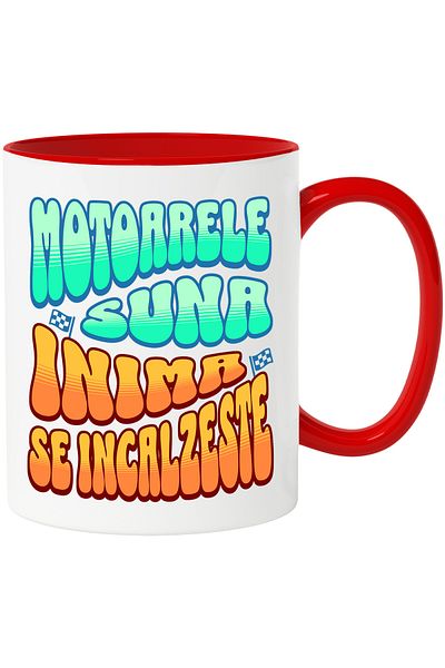 StoryGift Romania Mug engines sound heart warms car lovers, 330ml, Ceramic with Handle, With,STG.