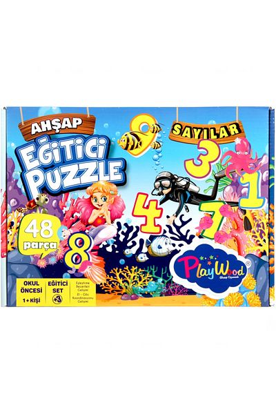 Skygo Playwood Wooden Educational Puzzle Numbers