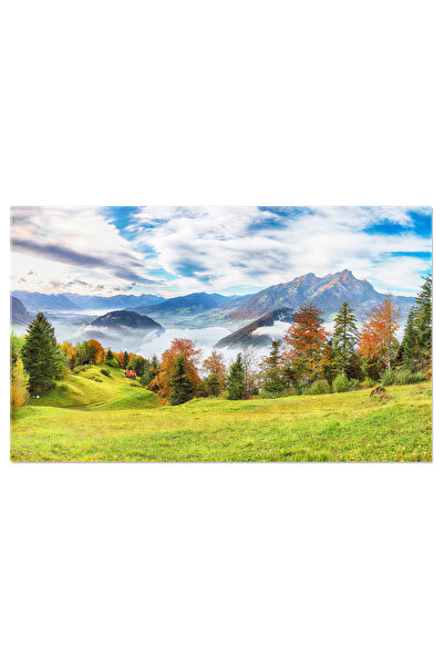 StoryGift Romania Tablou Canvas Toamna Uimitoare In Suburbia Stansstad, Elvet...