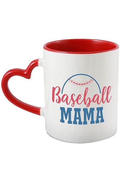 StoryGift Romania Mug for a mother of a baseball player - support affection with Ini Handle, With, STG.