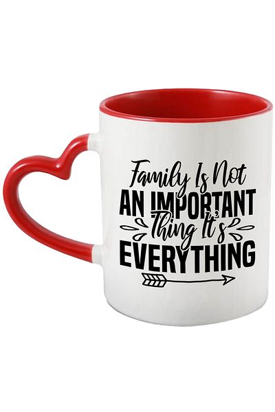 StoryGift Romania Mug for those who put family first - the most important with Ini Handle, With, STG.
