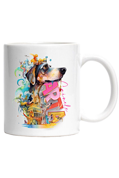 StoryGift Romania Cana Cu Mesaj Cainele Arta, Cladiri, Templu, Stele, Multico...