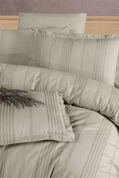 Clasy Σετ Παπλωματοθήκης Ranforce 100% Cotton Boutique Διπλό Arakis